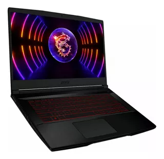Laptop Gamer Msi Thin Gf63 I7-12650h 16gb 512gb Rtx4060 W11h Color Negro