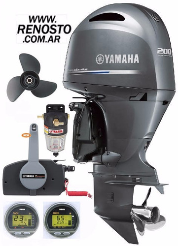 Motores Yamaha 200hp 4t 4cilindros Pata Larga Con Accesorios