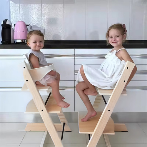 Papu Baby Asiento Para Bebé Para Silla Alta Convertible Color Marrón claro Asiento Para Silla Alta