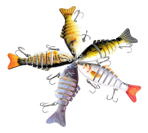 5 Piezas De Pescado Señuelos De Pesca Regalos De Agua Dulce