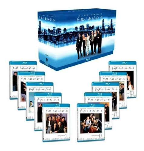 Friends Amigos Serie Completa Temporadas 1-10 Boxset Blu-ray