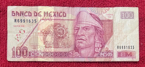 Billete 100 Pesos Nezahualcóyotl (Usado)