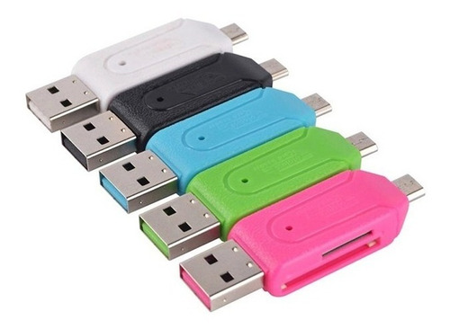 Imagen 5 de 10 de Lector Memoria Tarjeta Sd Y Micro Sd Otg Micro Usb / Usb