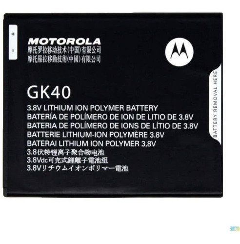 Imagen 1 de 1 de Motorola Gk40 - Bateria De Repuesto Para Cedric Moto E3, Mo