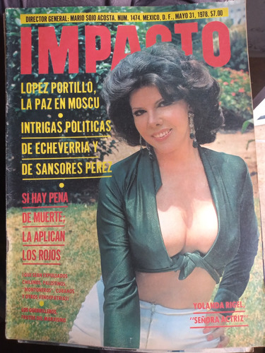 Yolanda Rigel En Revista Impacto No. 1474 Mayo 1978