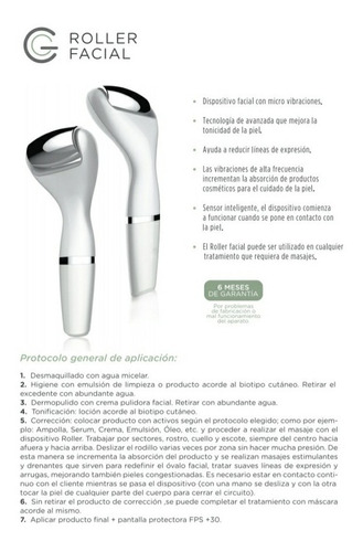 Roller Facial Glaps Masajeador Lifting Alta Frecuencia G10