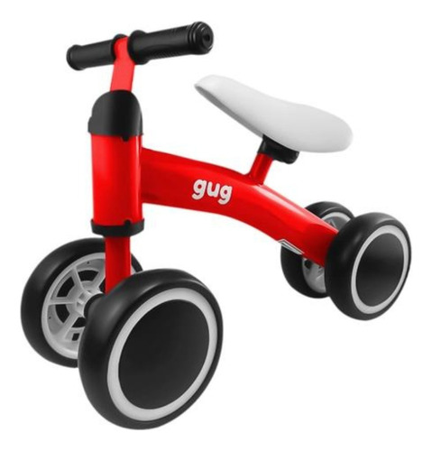 Bicicleta Equilíbrio Infantil Shiny Toys Gug 20kg Vermelho