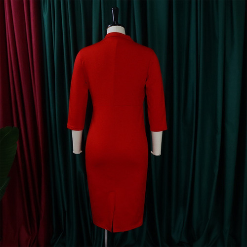 Vestido Lápiz Formal De Mujer De Corte Ajustado