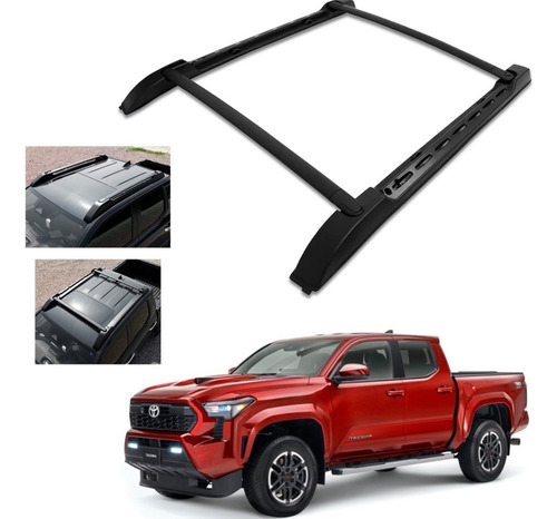 Kit Barras Maleteras Tacoma 2024-2026 4 Puertas Especiales Negro