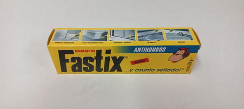 Imagen 7 de 7 de Sellador Sintetico Fastix Antihongos Negro De 25 Grs