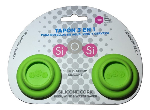 Tapón X2 Botella Agua Vino Silicona 3 En 1 Pettish Online Cg