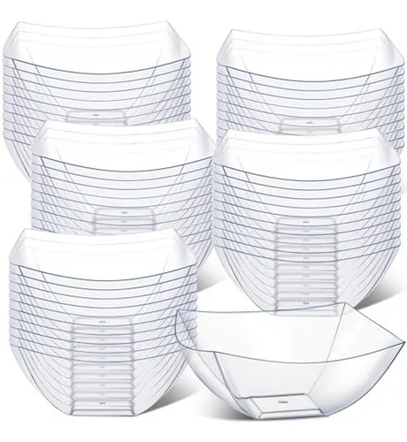 Pack 50 Boles Plásticos Desechables Para Fiesta