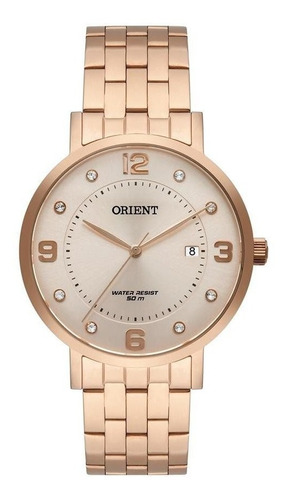 Relógio Orient Feminino Ref: Frss1042 R2rx Casual Rosé