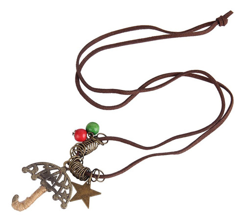 Suéter Collar Cadena Colgante Clásico Bisutería Para