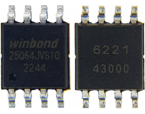 Kit 5 Ci Bios 25q64jvsiq 64mb 3.3v Sop8 Smd W25q64jvssiq