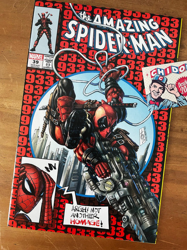 Comic - Amazing Spider-man #39 Alan Quah Asm #300 Homage