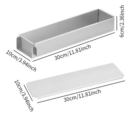 Rectangular Dessert Mold, Durable And 30cm With Lid