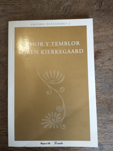 Temor Y Temblor Soren Kierkegaard