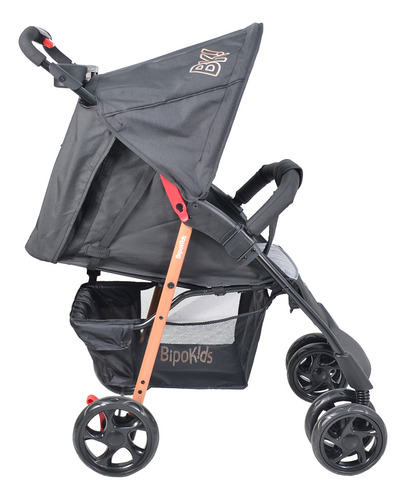 Coche Cuna Con Huevito Recien Nacido Bipokids Color Negro Chasis Negro