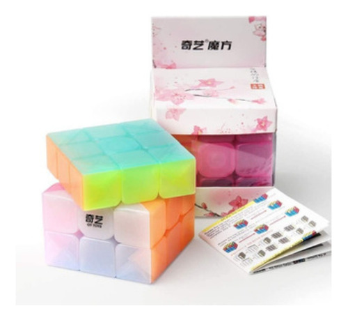 Cubo Rubik Jelly Pastel 3x3 Speed + Manual De Patrones