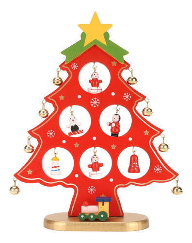Árbol De Navidad De Madera, Decoración De Mesa, Escritorio,