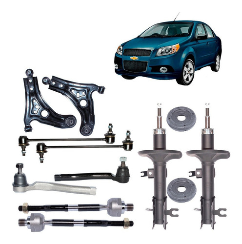 Kit Suspension Delantera Para Chevrolet Aveo 1.4  2008 2016