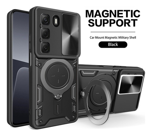 Funda Con Anillo Magnético Para Infinix Hot 50 Pro