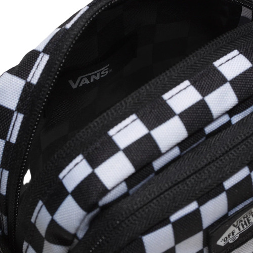 Bolsa Transversal Bag Vans Crossbody Go Getter Quadriculada Cor Preto/branco