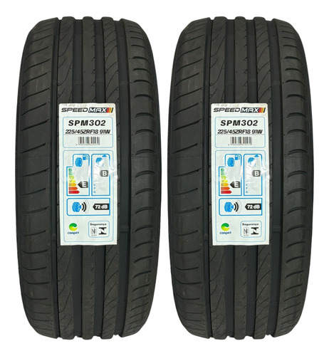 Kit 04 Pneus 225/45r18 91w Speedmax Runflat Spm302 320i