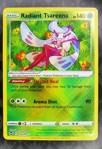Carta Pokemon Radiant Tsareena 16/195 Silver Tempest