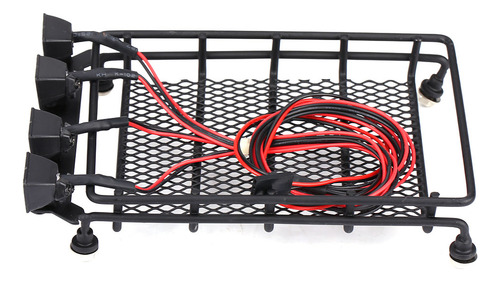 Portaequipajes De Metal Rc De Tamaño Mediano Con Luces Led