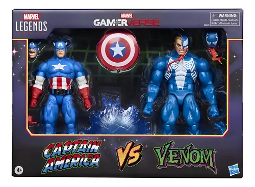 MARVEL LEGENDS GAMERVERSE フィギュアセット Marvel Legends Series Gamerverse Captain America Vs Venom | Cuotas