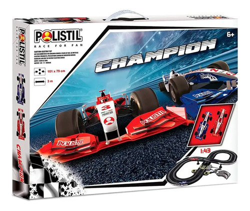 Pista De Autos Champion Polistil 103x80cm +6