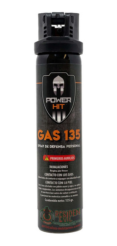 Gas Pimienta Lacrimogeno 135 G. Mod Policial Grande Defensa