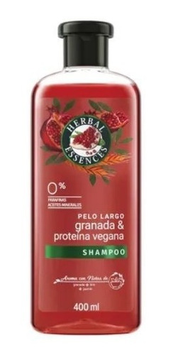Shampoo Herbal Essences Granada & Proteína Vegana 400 Ml