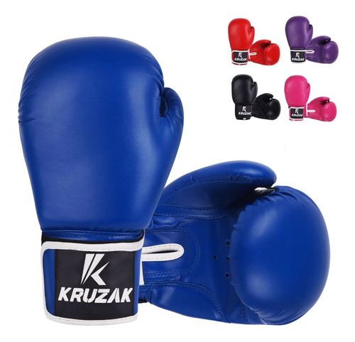 Kruzak Unisex Plain Boxing Gloves For Sparring, Kickboxing