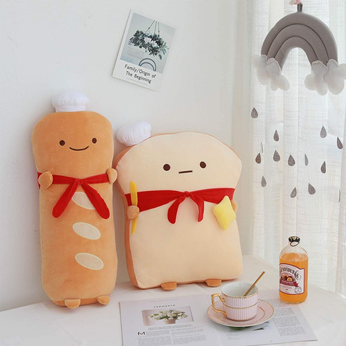 Arelux 17.7in Funny Toast Bread Pillow,almohada En Forma ...
