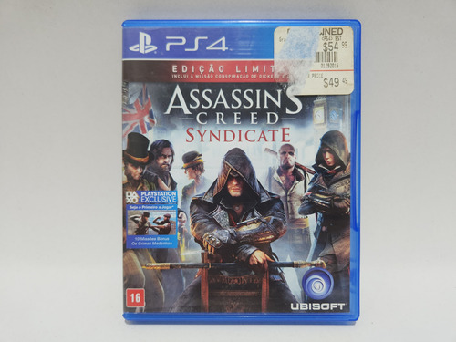 Capa Assassins Creed Syndicate Original Para Playstation 4