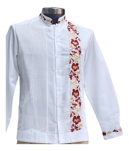 Guayabera Colibrí Vino/g,xg/lino Fino/productos Regionalesyr