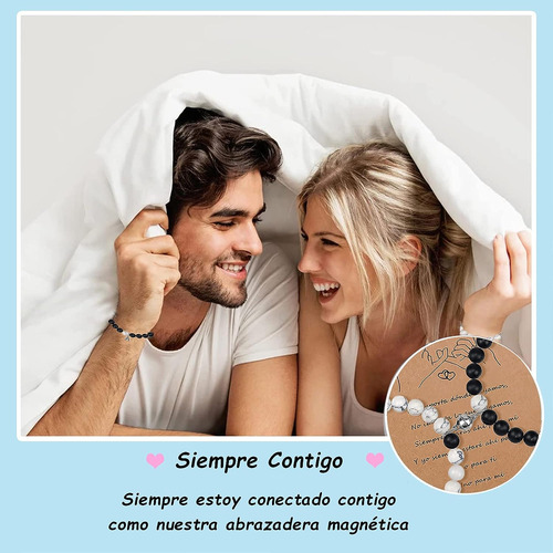 Pulseras Pareja Pulseras Amigas Ajustable Pulsera Piedras