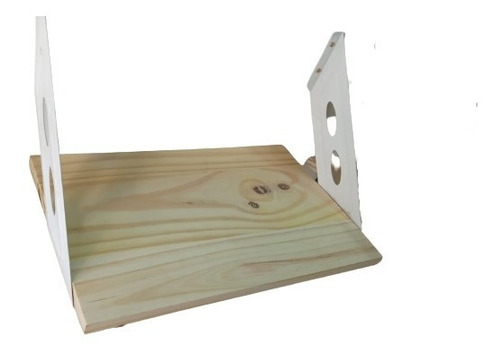 Imagen 2 de 6 de Estante De Pino 1.00x30 Con Mensulas Laterales O Soportes