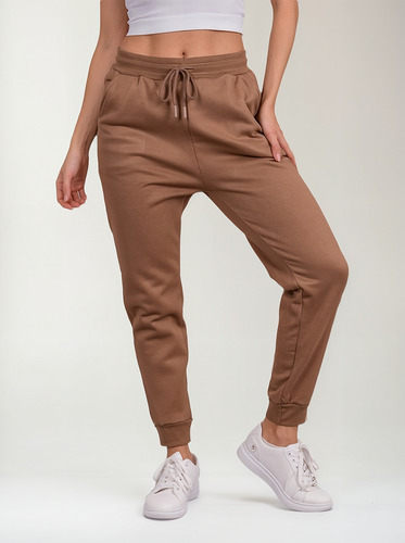 Pants Jogger Mujer Deportivo Ajustable Con Bolsas Casual