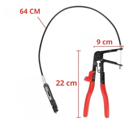 Alicate P/ Abraçadeira Elástica Radiador Cabo De Aço Corneta