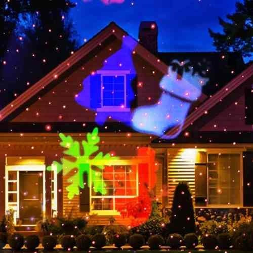 Espeto Laser Jardim Projetor Luzes Natal Desenhos