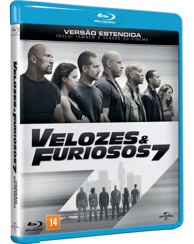 Blu-ray Velozes & Furiosos 7 Universal