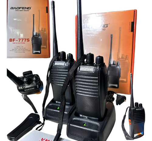 Radio Baofeng 777s 2 Rádio Comunicador Profissional Radio Ht Bandas De Freqüência 400-470 Cor Preto 127/220v