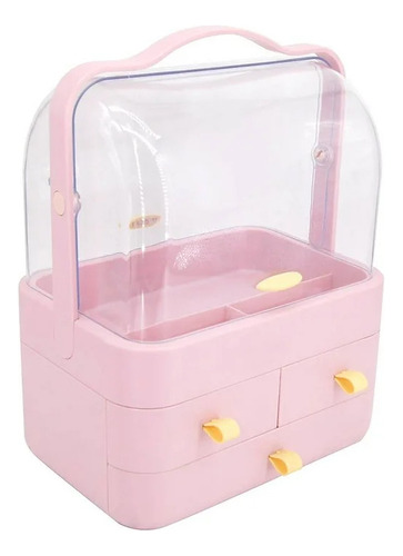 Organizador De Maquillaje Acrilico Rosa Myshop Color Rosa Claro