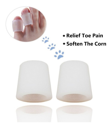 Imagem 7 de 10 de 2 Pares Protetor Separador Dedo Pé Silicone Anti Calos Bolh