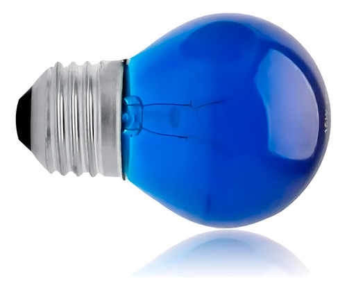Kit 10 Lâmpadas Bolinha G45 Color 15w 130v E27 Azul 127V