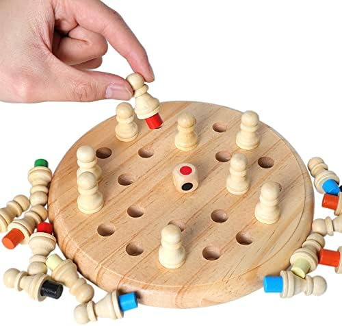 Gothink Juego De Ajedrez De Madera Con Memoria, Ajedrez Con